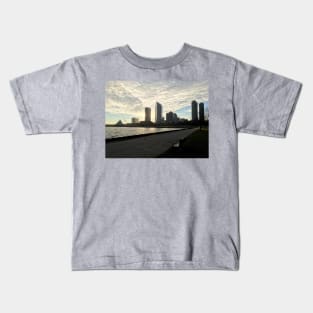 Milwaukee Skyline at Sunset Kids T-Shirt